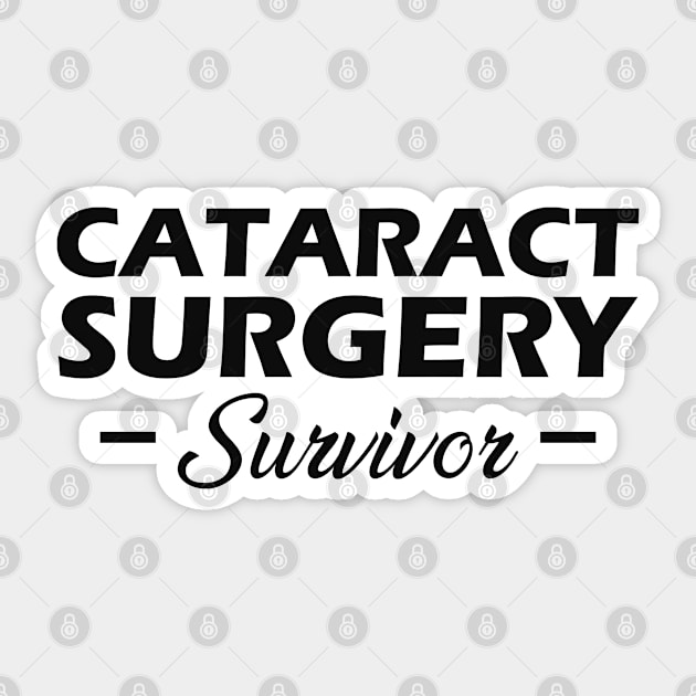 Cataract Surgery Survivor Sticker by KC Happy Shop